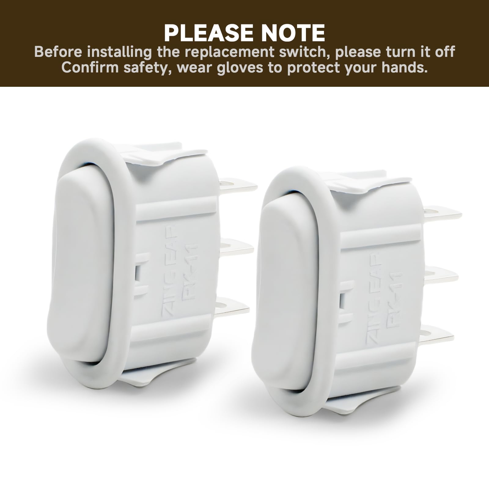 (2 piezas) SR561116 interruptor de campana extractora para campanas Broan y NuTone Compatible con R561116 1173057 R56116 7