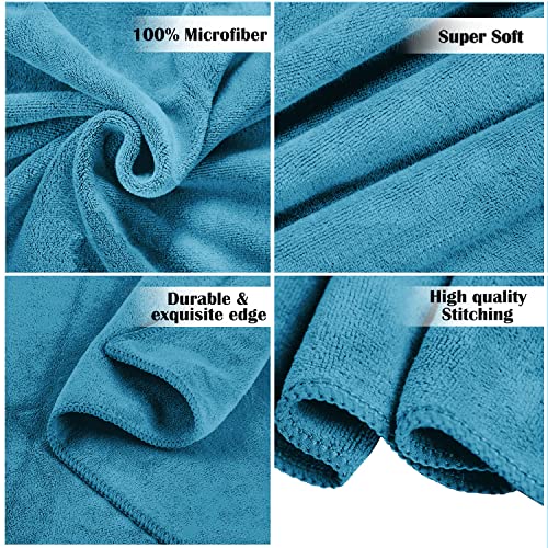 Image of Sassoon Venir Microfiber 1 Piece Kids Bath Towel 450 GSM (50x100cm, Peacock Color) Ultra Soft Material, Towel for Daily use