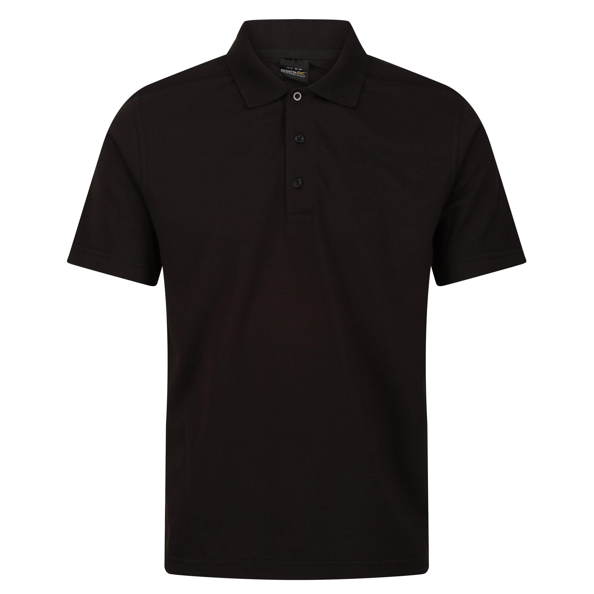 Regatta Professional Mens Pro 65/35 Short Sleeve Polo t Shirt Base Layer Black