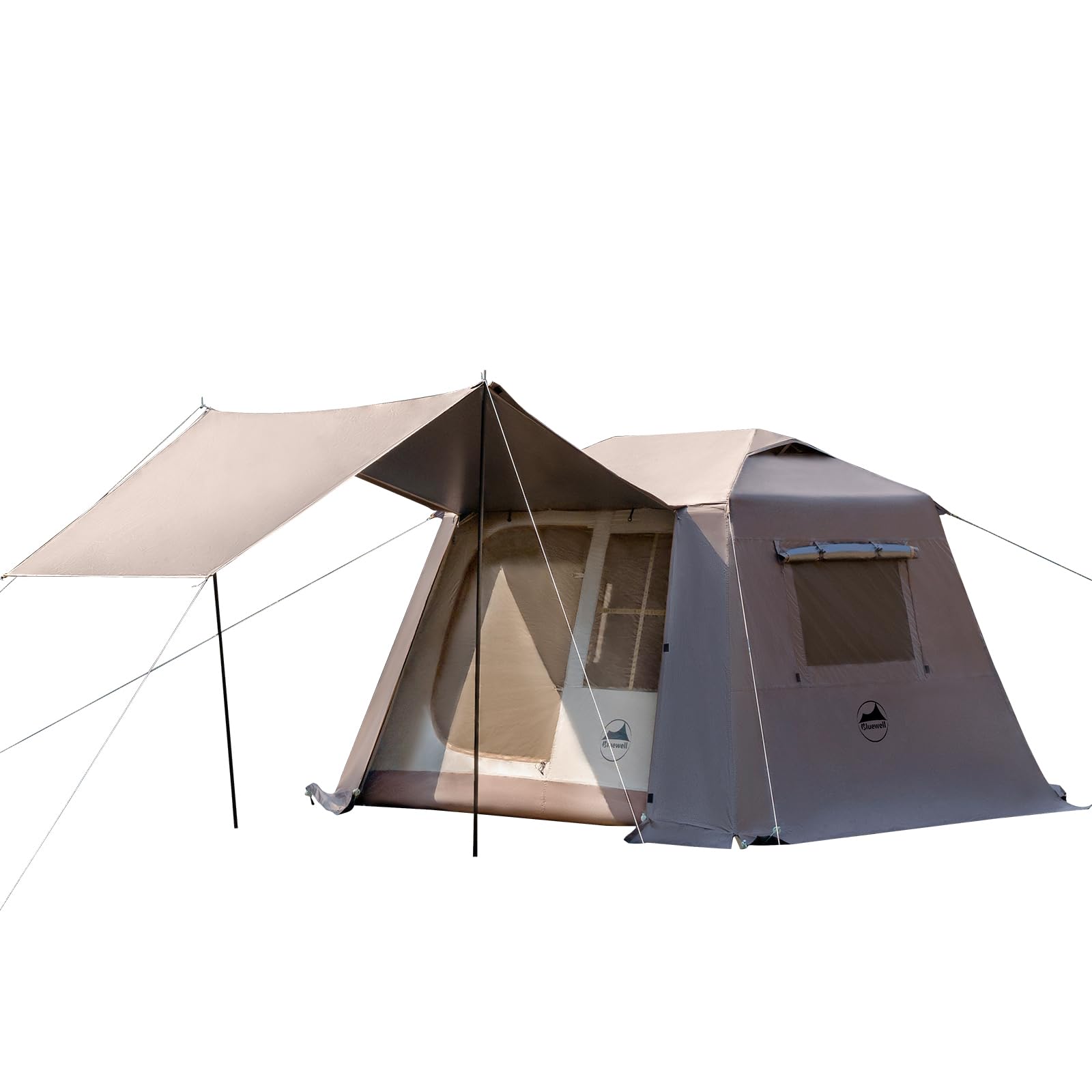 Bluewell 4 Person Easy Setup Camping Tent,Waterproof Tent for Family Camping, Big Tents for Outdoor Camping?with Carry Bag