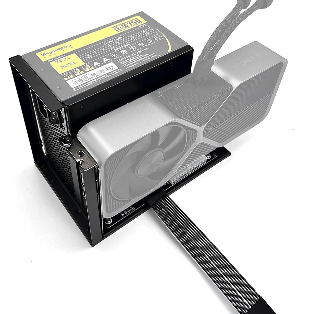 JMT ADT-K43SG-BK Adattatore scheda grafica PCIe 5.0 X16 a M.2 NVMe compatibile con docking station serie RTX50 RX90 (K43SG-BK-BK7-30 cm)