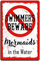 Vista 9 de Letreros de estaño para decoración de piscina, letreros divertidos para piscina, letrero de metal ligero de aluminio de 12 x 8 pulgadas, resistente