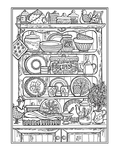Creative Haven Home Sweet Home Coloring Book (Adult Coloring Books: Calm) - Image 10
