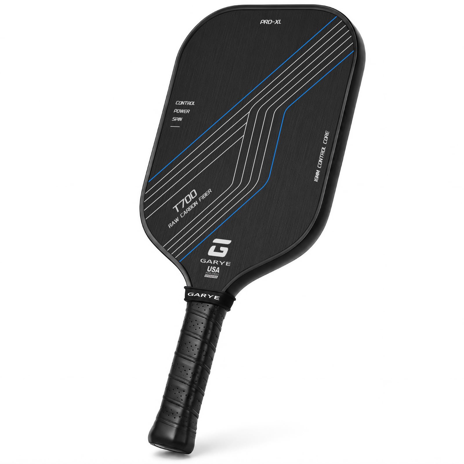 GARYE Pickleball Paddle, T700 Raw Carbon Fiber Paddles, USAPA Approved | 16mm Honeycomb C…