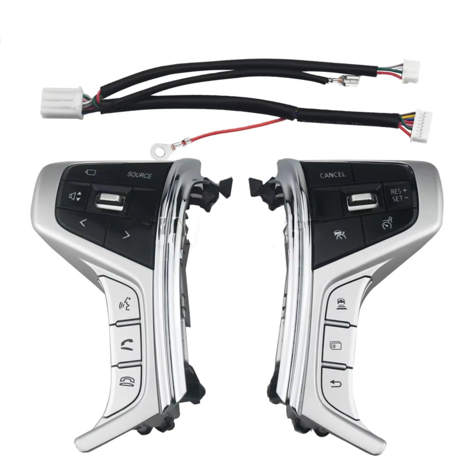 Compatible Con Mitsubishi Para Pajero Sport 2015-2022 Para Outlander Para Delica L200 Botón De Audio Del Volante Del Coche Interruptor De Control De Crucero autopartes