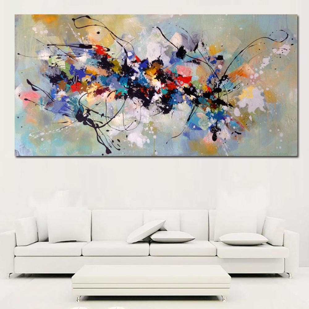 Abstract Art Painting Canvas Painting Wall Pictures for Living Room Bedroom Home Decor Canvas Painting Color Block 60x120cm No Frame