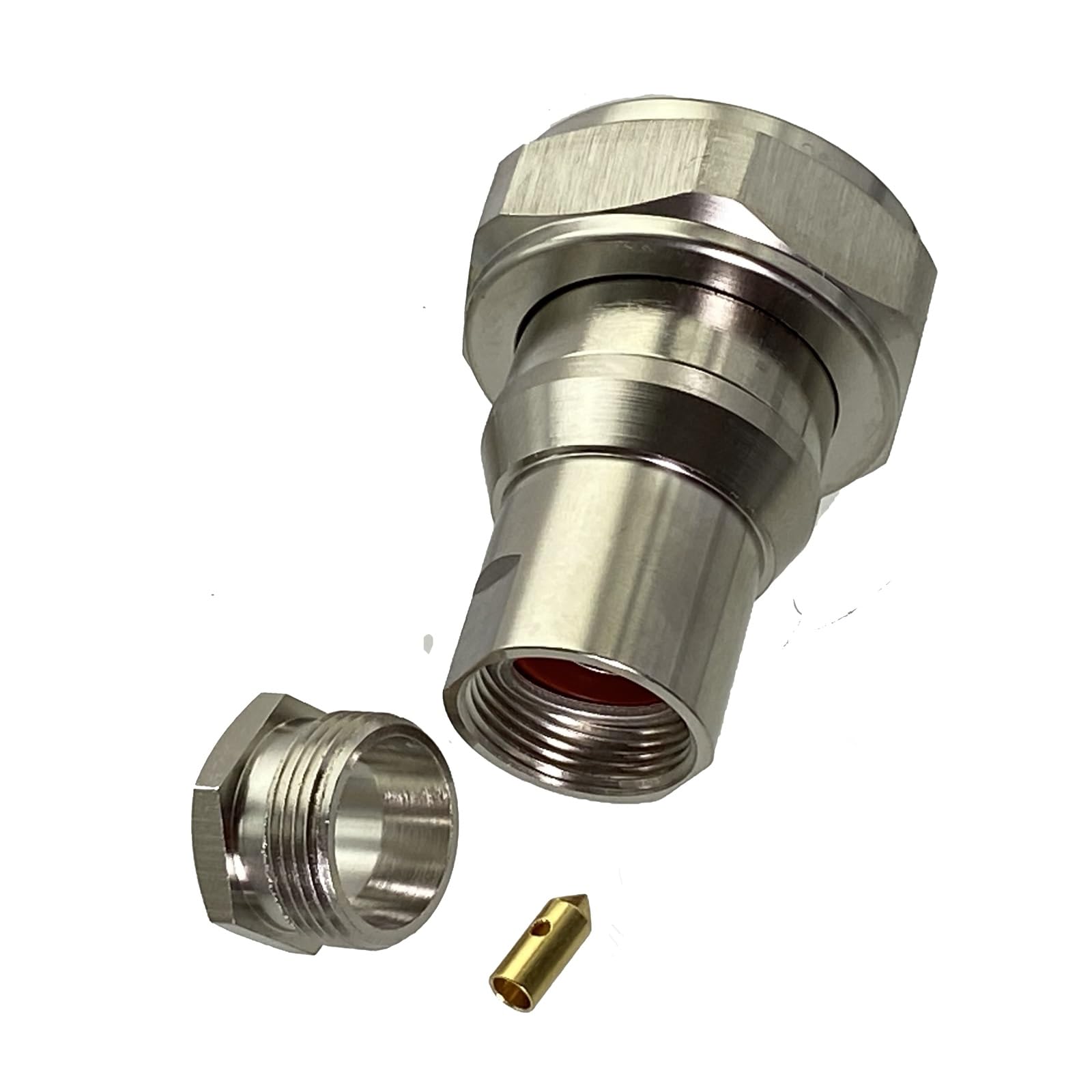 2 Stück 7/16 DIN L29 Stecker Klemme RG8 LMR400 RG213 RG214 Kabel RF Koaxial Messing 50 Ohm gerade