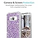 OKZone Galaxy S8 Plus Hülle, Glitzer Bling Design Weich TPU Bumper Case Silikon Schutzhülle Handy Tasche Rückseite Hülle Etui Cover TPU Bumper Schale für Samsung Galaxy S8 Plus (Lila)