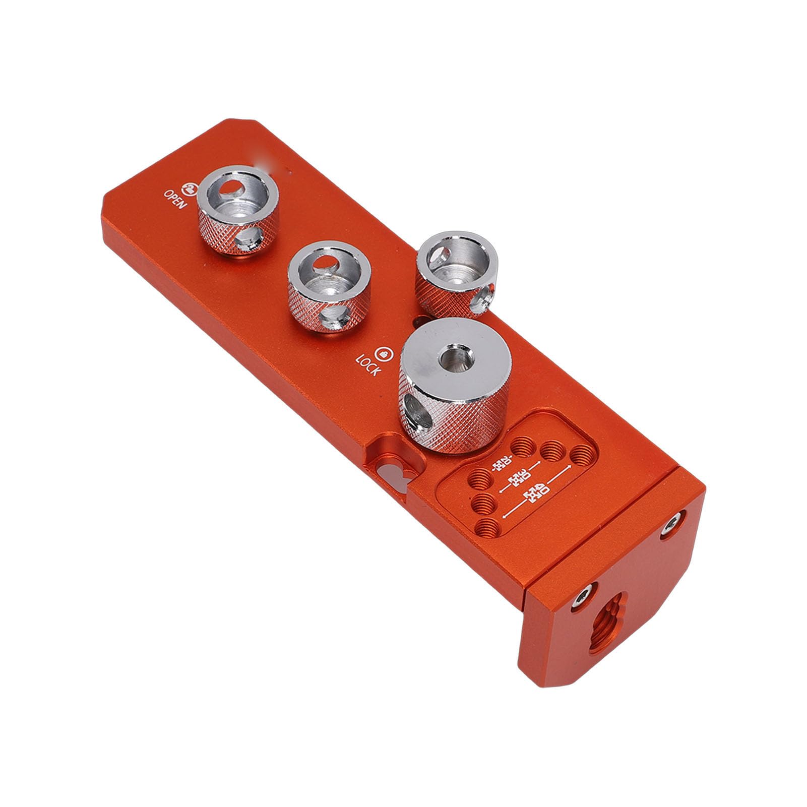 Generic Profil Aluminiowy Prowadnica Wiertła Trwały Regulowany Przyrząd Wiertarski do Obróbki Drewna Rama Drukarki 3D Stop Aluminium 14,8x4,6x4cm (Pojedyncze Ciało)