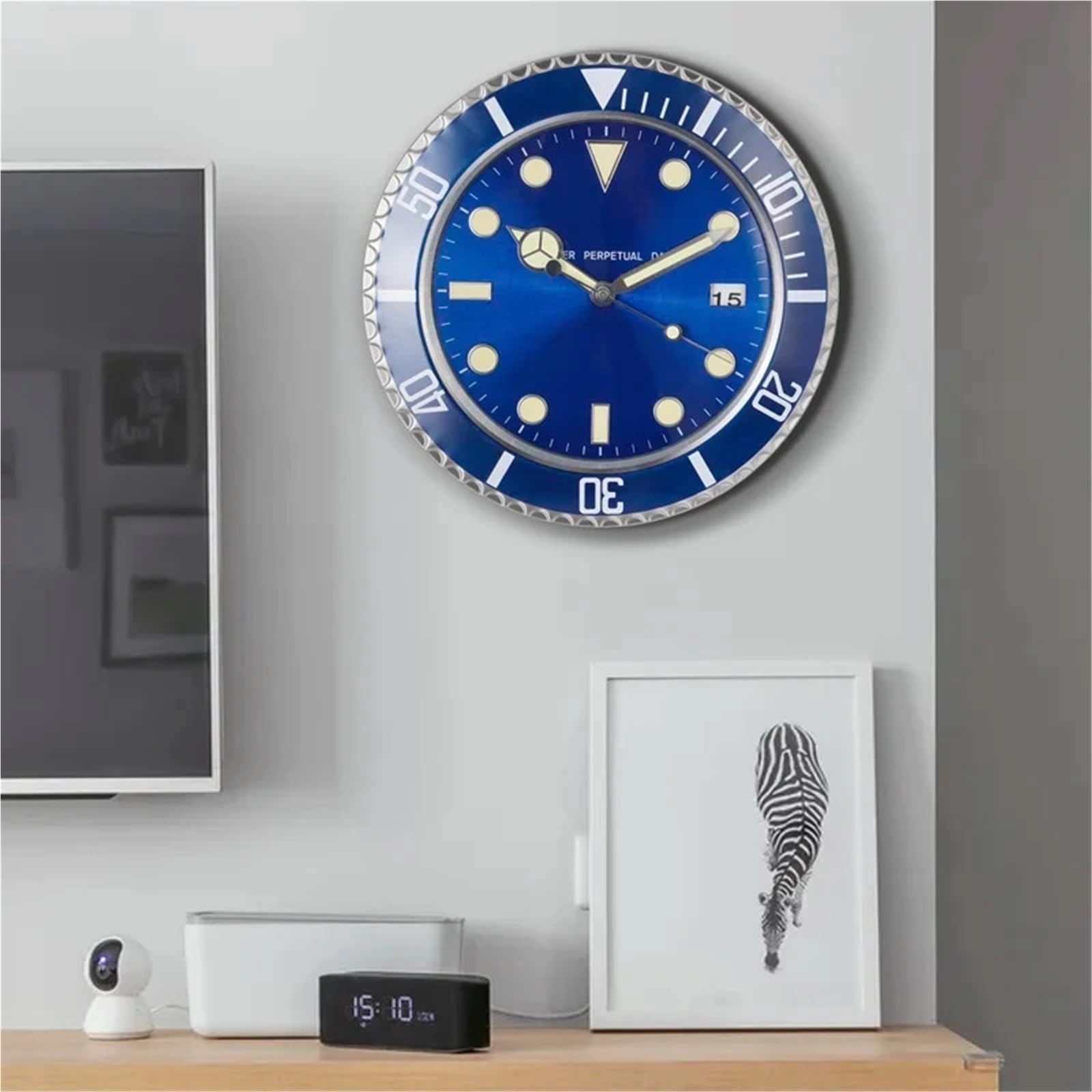 Orologio da parete Nuovo orologio da parete creativo di lusso Design moderno Orologio arte della digitale grandi dimensioni for la casa reloj de pared(30cm B2)