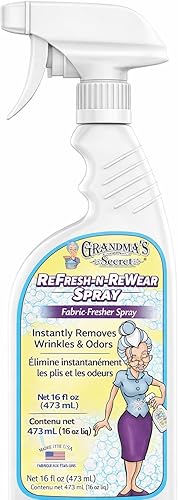 Miniatura 8 de Grandma's Secret ReFresh N ReWear - Aerosol para eliminar arrugas y olores al instante, aerosol refrescante para tela, sin cloro, blanqueador ni