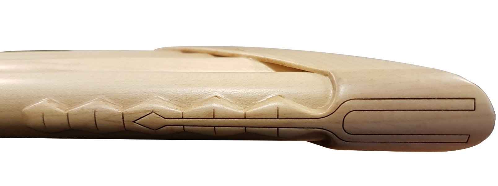 Flauta de Pan Solist Alto de sol Made in Europe + Bolsa 12 Cañas la1-mi3 de arce Forma Curva Ornamento bajo tallada