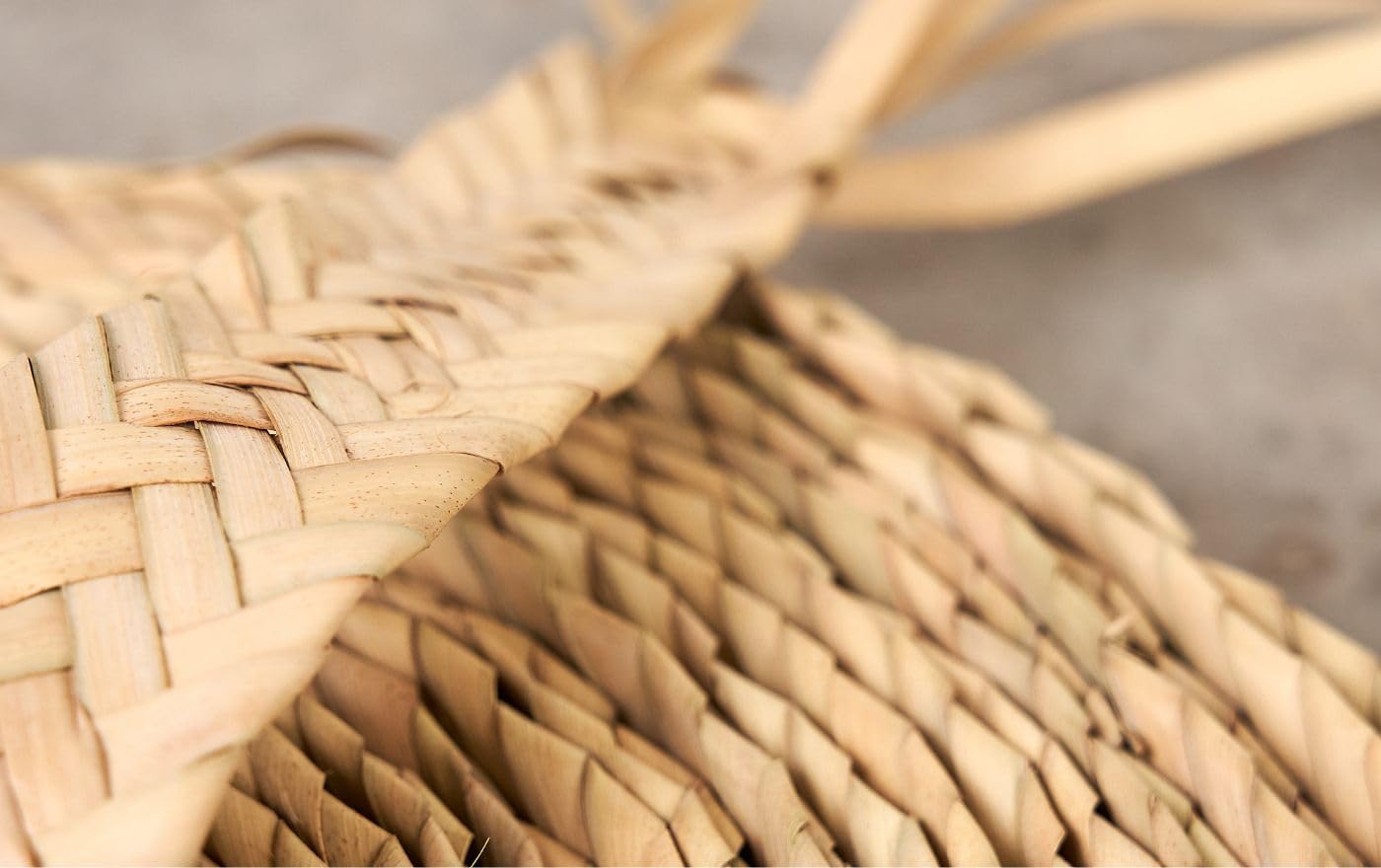 Cesteria Aparici Cambiador para Bebé - Cambiador Hecho artesanalmente con Palma y caña, Fondo de Madera