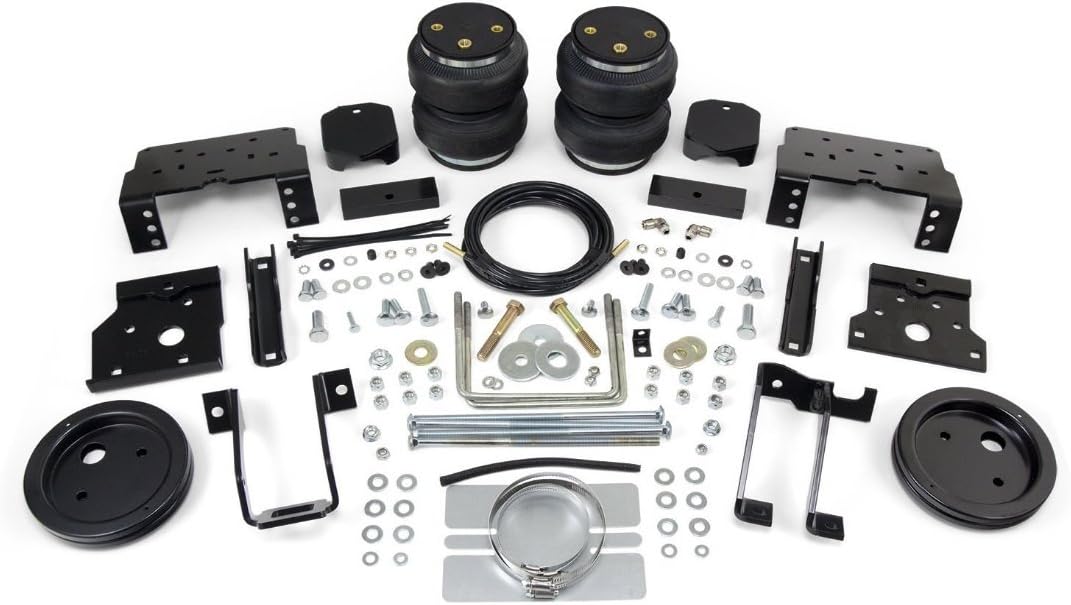 Airlift 88396 25850 Set of Rear LoadLifter 5000 Ultimate Series with Load Controller Single Path On-Board Air Compressor System Kit for Ford F-250 F-350 F-450 Super Duty