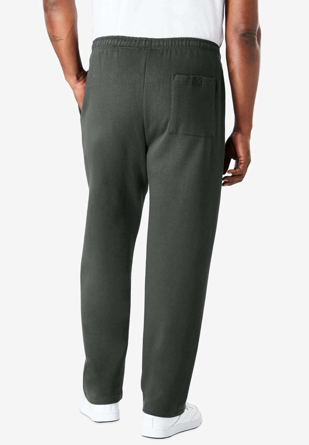 KingSize Men's Big & Tall Fleece Open-Bottom Sweatpants - Image 2