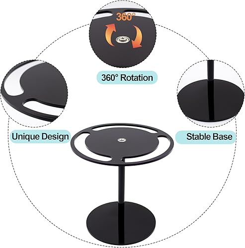 Miniatura 5 de Dexspoeny Soporte giratorio para lentes de sol, soporte de exhibición de lentes de acrílico, organizador de gafas de sol portátil, organizador de