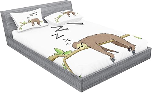 Miniatura 222 de Ambesonne Juego de sábanas bajeras y fundas de almohada occidentales, sombrero de vaquero con temática del salvaje oeste y cuerda de ganadería vieja