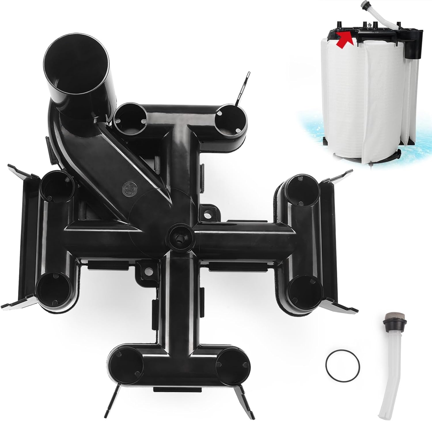 Pool Filter Top Manifold,De Filter Top Collector Manifold Replacement Hayward DEX2400C,fits Pro-Grid and Micro-Clear DE Filters?with Air Bleed Assembly