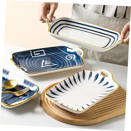 Miniatura 6 de 1 plato de postre redondo bandeja para servir ensalada, decoración italiana, plato de cena, cerámica, microondas, plato de almacenamiento, plato de