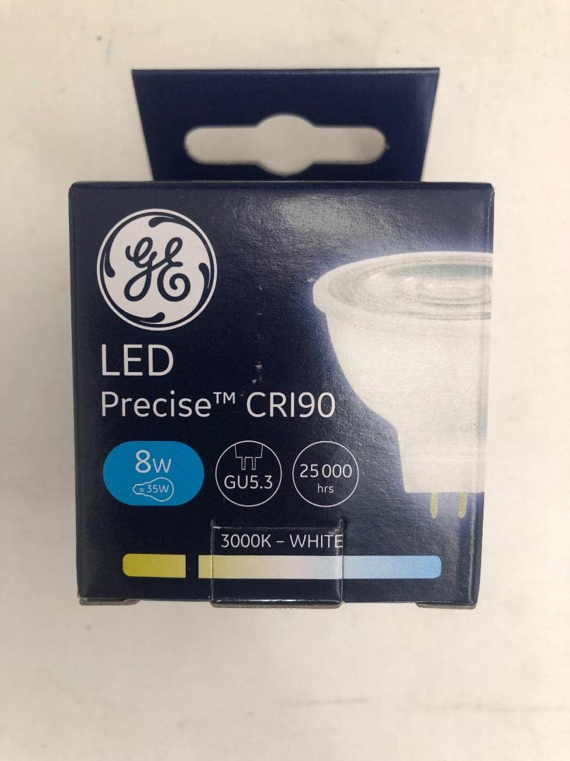GE 10 Pieces 93061063 White Finish LED Precise MR16 8W Dimmable 