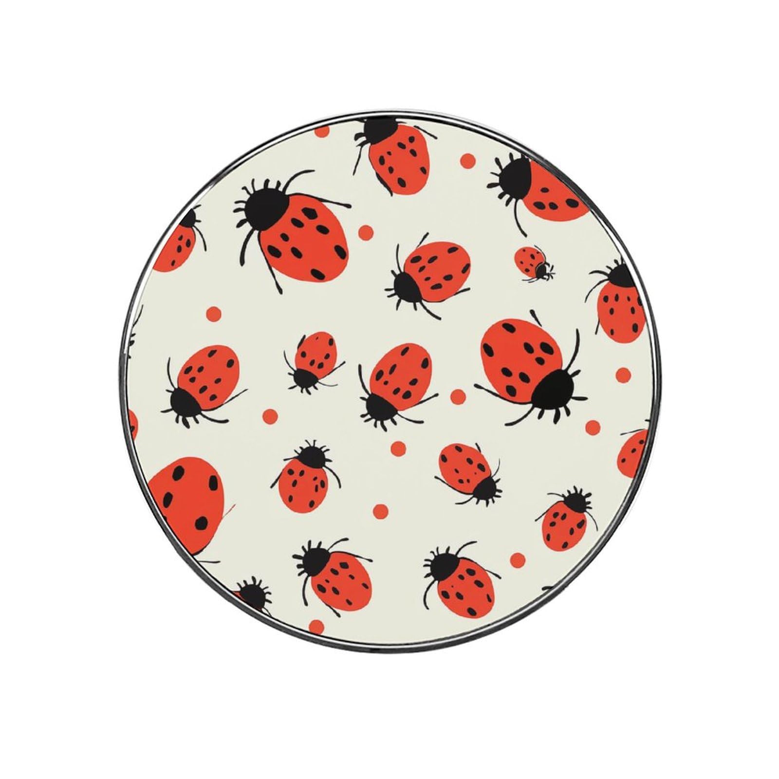 Autocollant magnetique coccinelles pour refrigerateur et croisiere