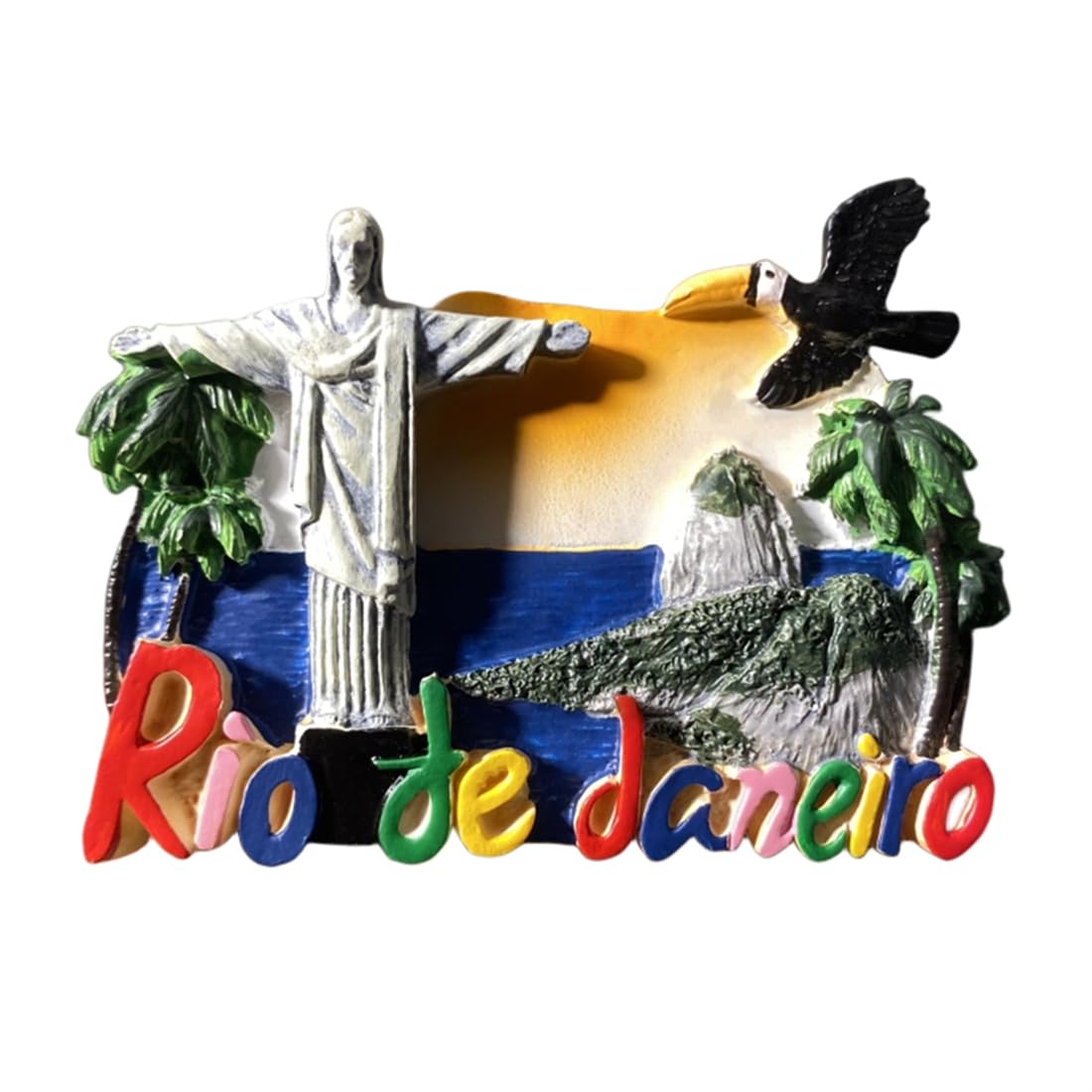 Statue of Jesus Rio de Janeiro Brazil Refrigerator Magnet Travel Souvenir 3D Fridge Decoration Magnetic Sticker Craft Collection