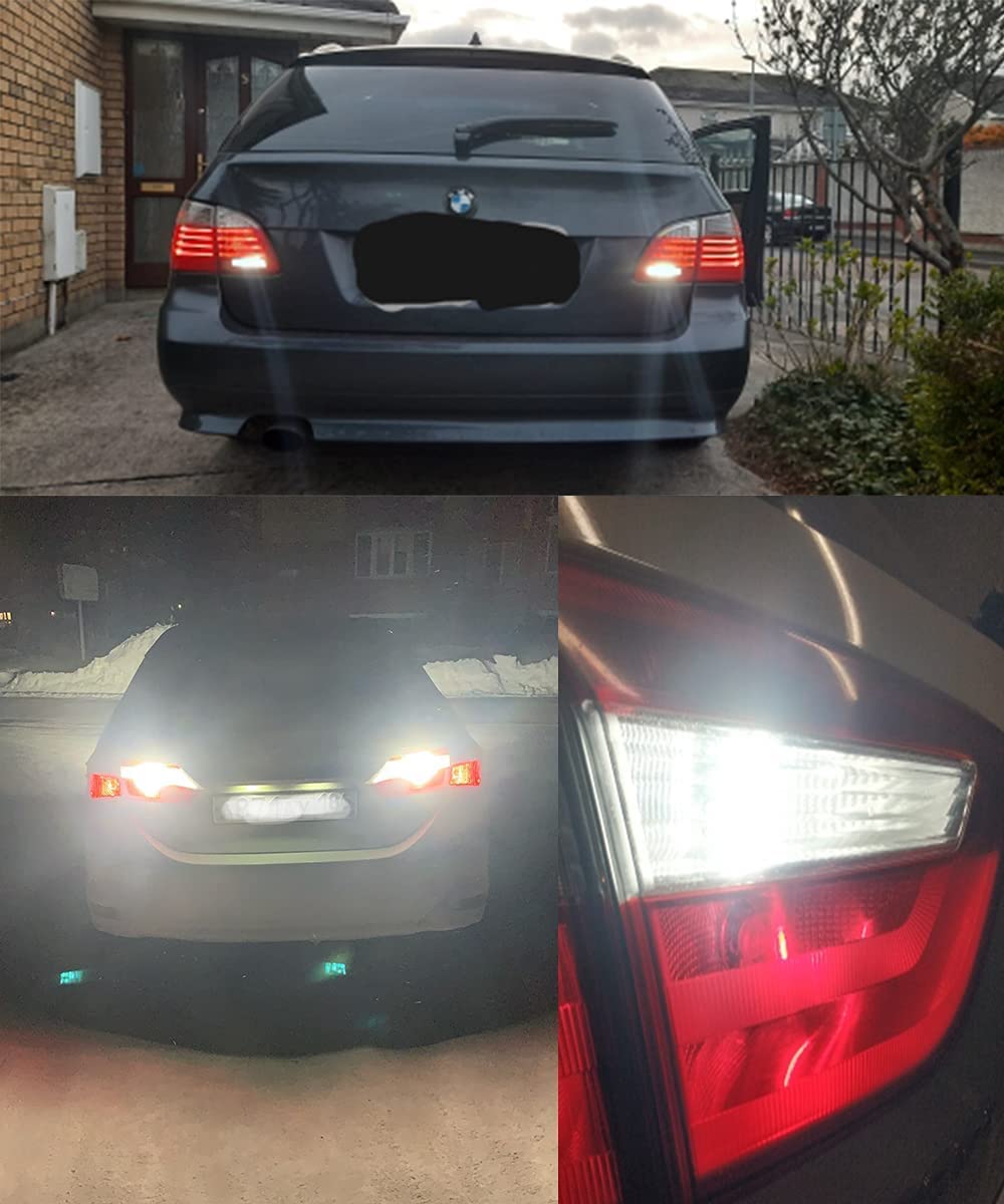 Defvnsy P21W 1156 BA15S Lampadina LED, Estremamente Luminoso Bianco 12V-24V Senza Polarità 1141 1003 7506 Lampadine Auto, 33SMD 2835 Lampadina Per Luci Di Backup, Luci Di Stop, Luci Di Guida