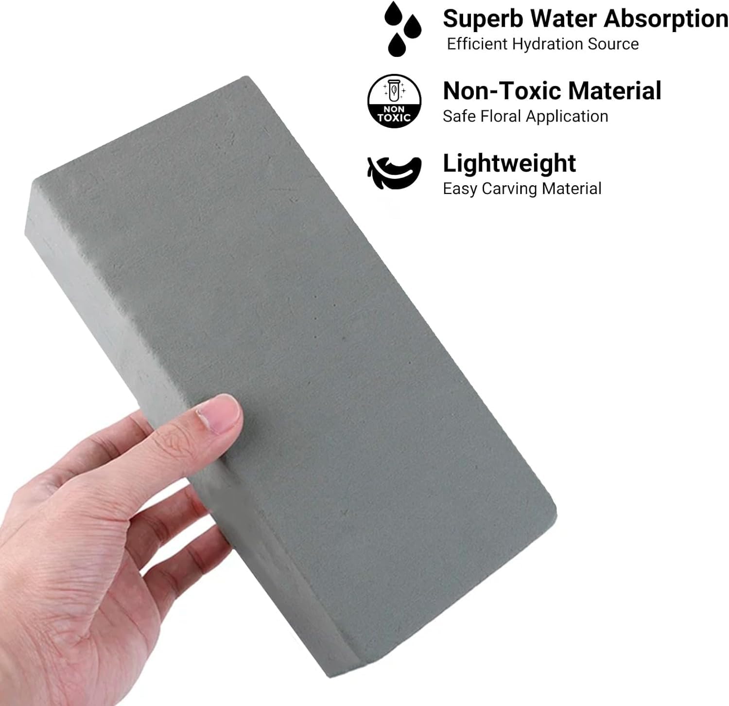 Caliko - Pack 4 Floral Foam Blocks Dry Brick 23x7x10cm, Dry Brick 4x New, Small - Image 3