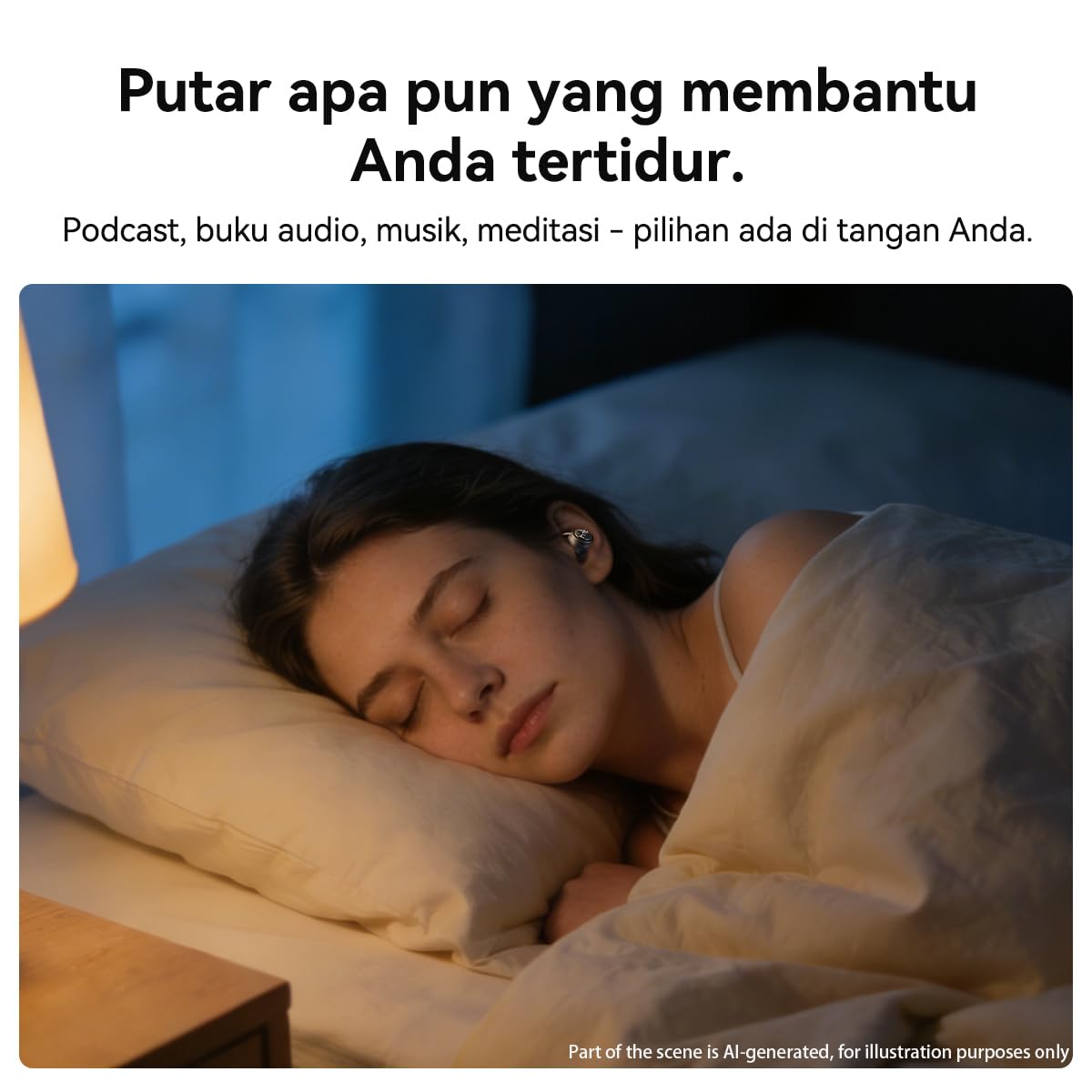 NE76 Écouteurs de sommeil Bluetooth de 15,2 cm, traduction IA en temps réel, 150 langues, mini écouteurs étanches pour dormeurs latéraux pour voyage, éducation, réunions d'affaires, noir