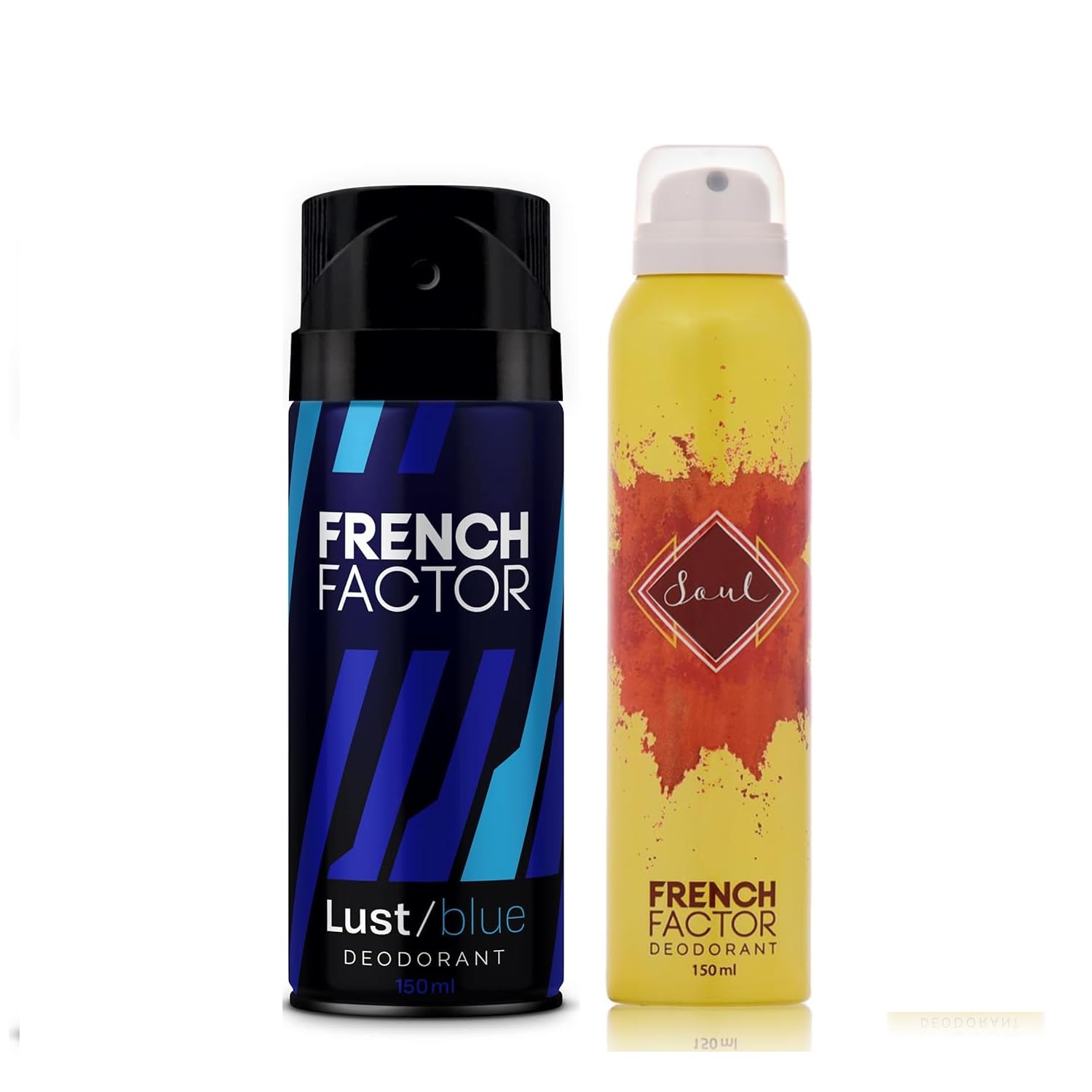 French Factor ? Combo Pack of 2 ? Men & Women Deo Pack ? Deo Spray for Men ? Mist for Women ? 150ml Each ? Long Lasting ? Party Deo ? Office Deo ? Special Events ? Made in India