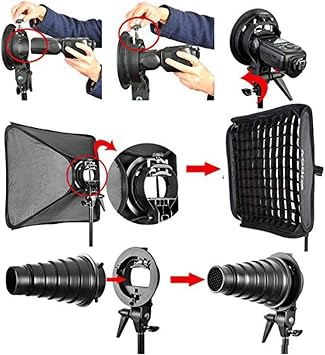 Godox Softbox 24x24/60x60cm with Grid, S-Type Speedlite Bracket & Bag