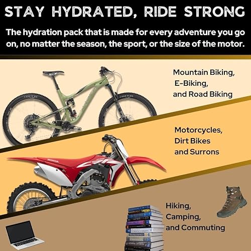 Miniatura 8 de Send It Defender - Bolsa de 15 L, MTB, mochila de moto con protector de columna vertebral para hombres y mujeres. Mochila de hidratación