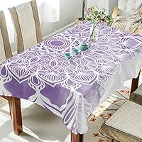 ALAZA Nappe En Tissu, Motif œufs De Pâques Et Lapin Coloré - Nappe