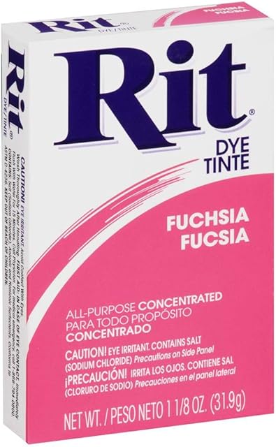 Rit Concentrated Powder Dye, Fuchsia, 31.9g