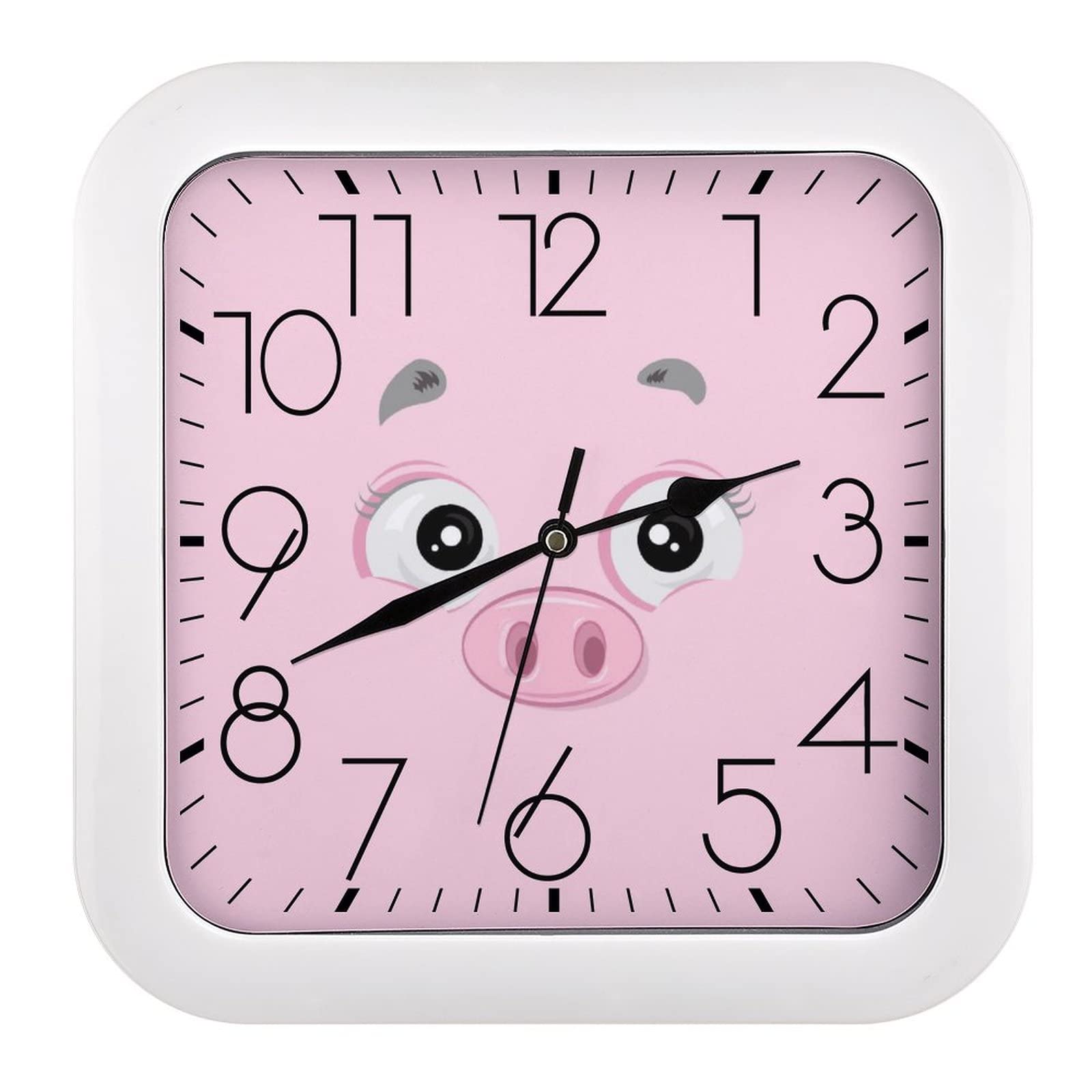 Horloge murale cochon design pour décorer le salon