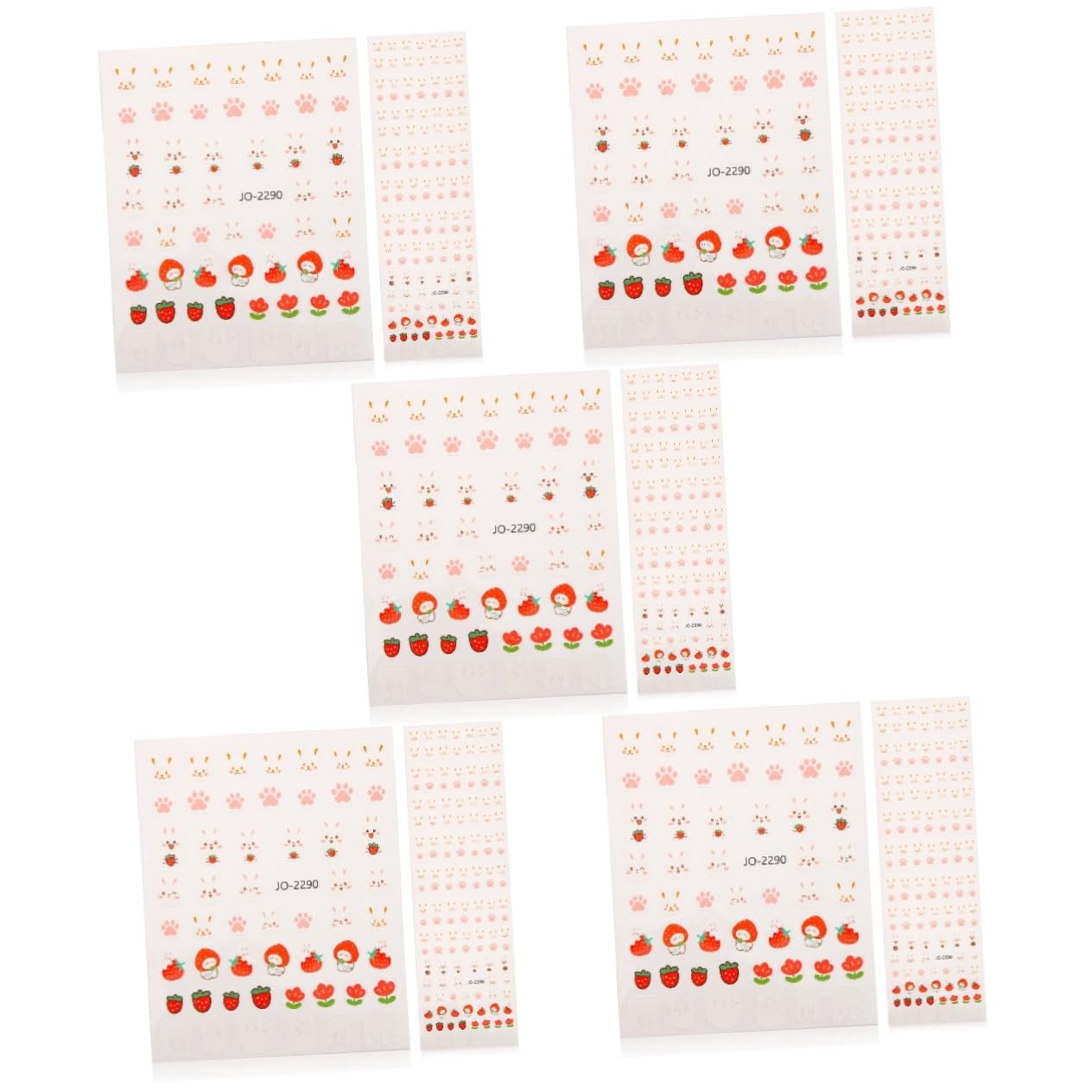 Mipcase 50feuilles Autocollants De Nail Art Bunny Pour Pâques De Décalques Adhésifs Pour Ongles Autocollants Colorés Pour Femmes Et Filles Design Amusant Et Facile à Appliquer