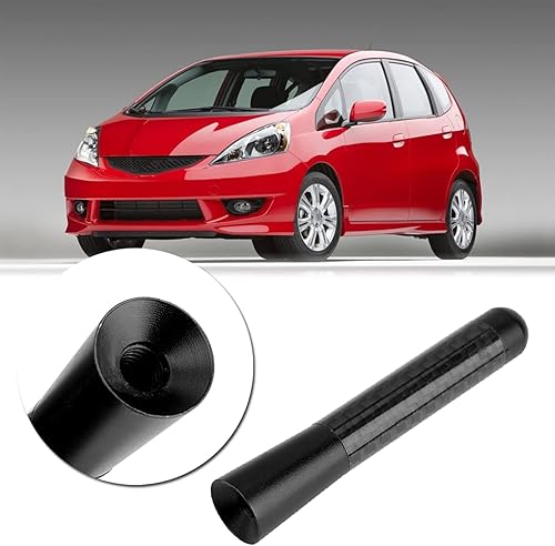 Miniatura 6 de Antena de coche, 3 pulgadas de fibra de carbono tornillo radio antena corta vehículo aéreo montaje en techo corto antena mástil para para coche con