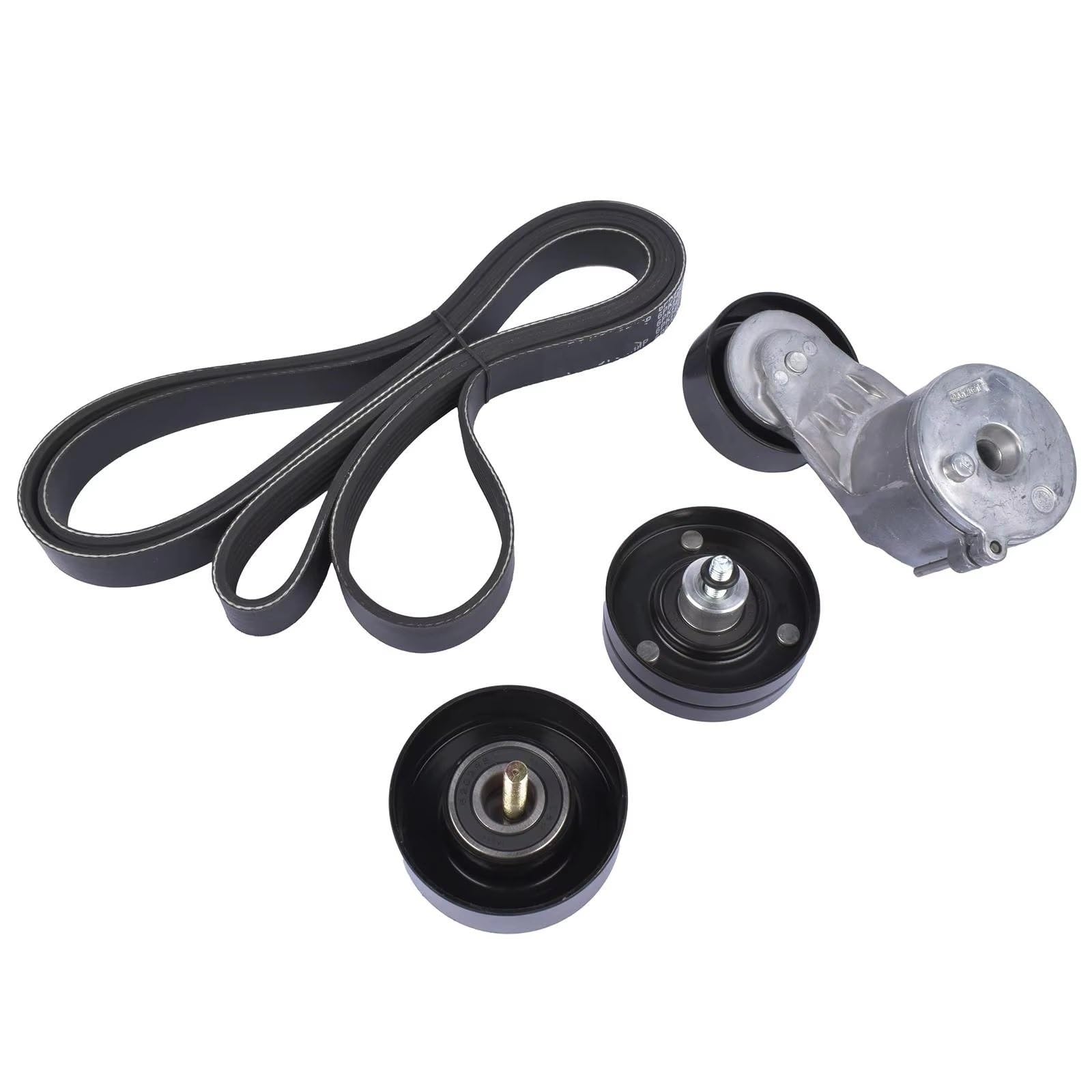 Compatibile Con Jeep Per Wrangler Per JK 2007-2018 AP01 Tenditore Accessorio + Cinghia 2x Puleggia Folle Parti Di Ricambio 53034095AA Cinghia Distribuzione Auto