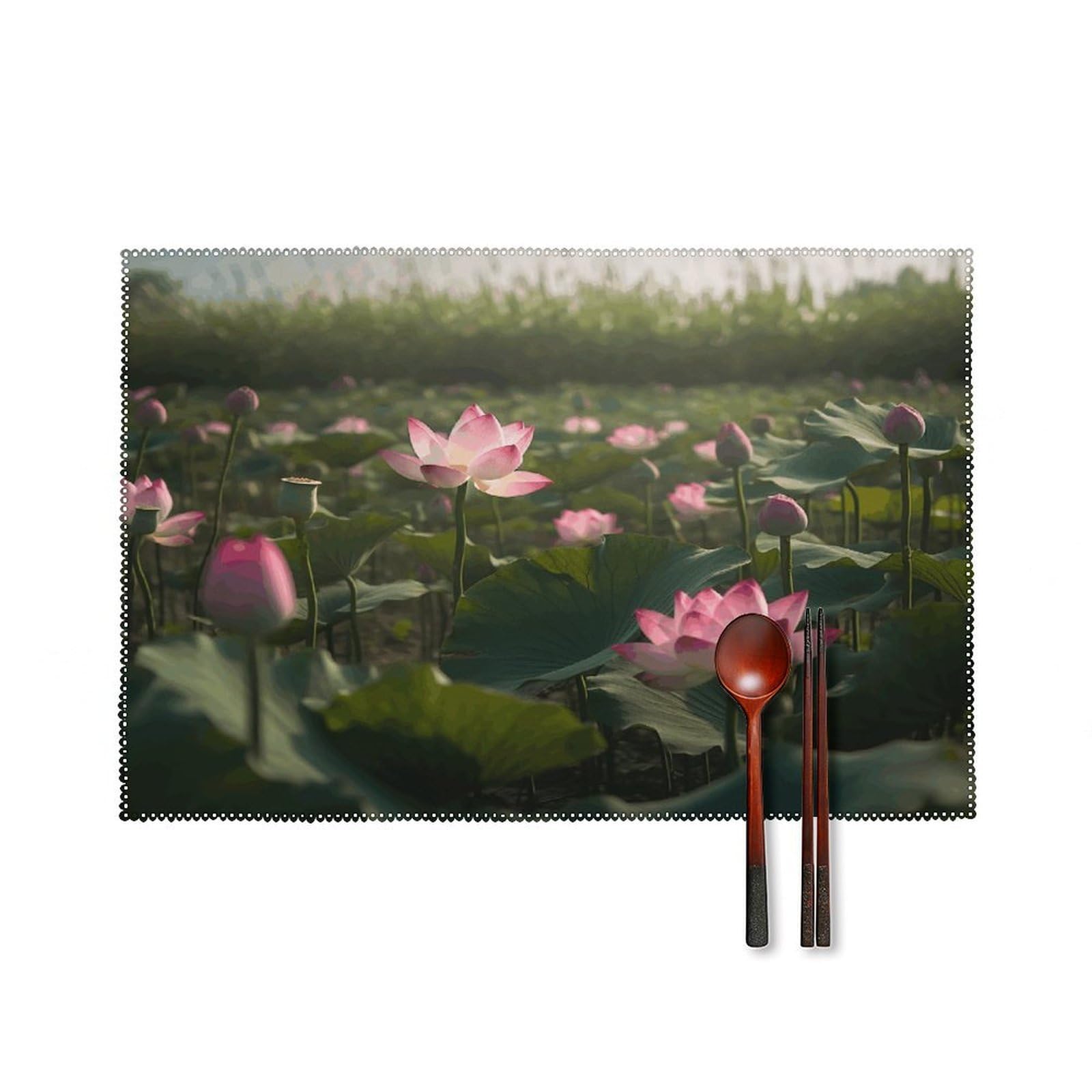 Fodpand Style Flower In Water Images Placemats Set Of 4 Place Mats Table Mats