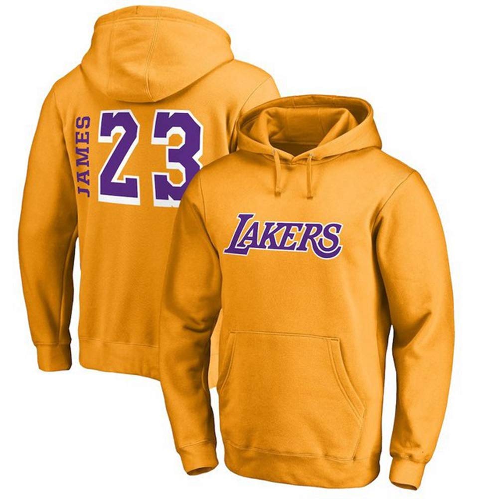 HS-ZHAOPANNBA Lakers #23 Lebron James Hooded Pullover Sweater Appearance Training Suit Wear inside The Jacket (160~190CM),C,M165~170CM