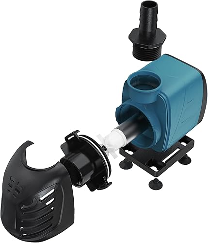 Miniatura 8 de Uniclife Bomba de agua sumergible y en línea de 550 GPH para acuario, 45 W, 6.5 pies de altura de elevación CA, 120 V, silenciosa, compacta, bomba