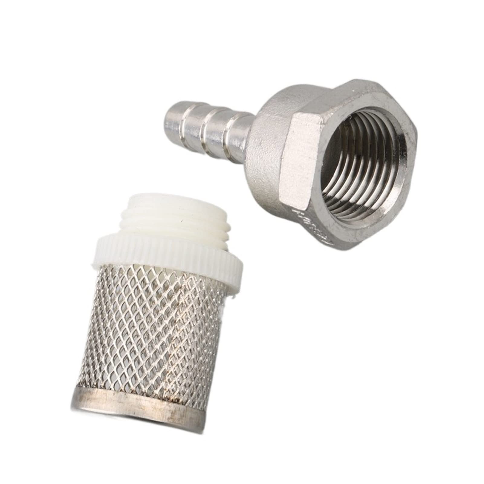 Filtro para Manguera de aspiración de jardín, 1 Pieza de Tubo de riego for jardín, Bomba de Lavado de Autos de Acero Inoxidable(14mm)