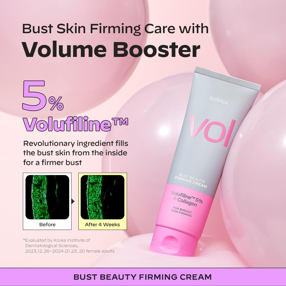Beauty Firming Cream (5.07 fl oz / 150ml) - Skin Firming and Tightening Lotion, Firming Body Lotion, Lift Cream for Body with Volufiline™ 5% and Collagen, Korean Skin Care