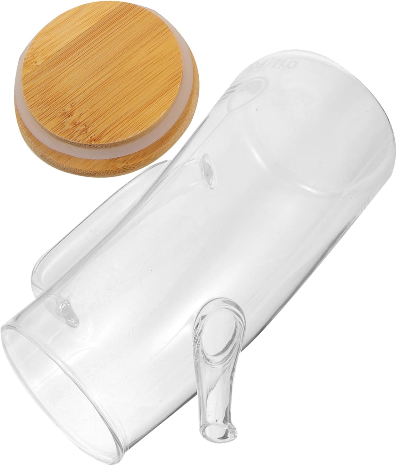 Large Capacity Glass Oil Dispenser with Spout and Handle Oil Pot for Home Kitchen Easy Pouring with Measurement Scale Capacity