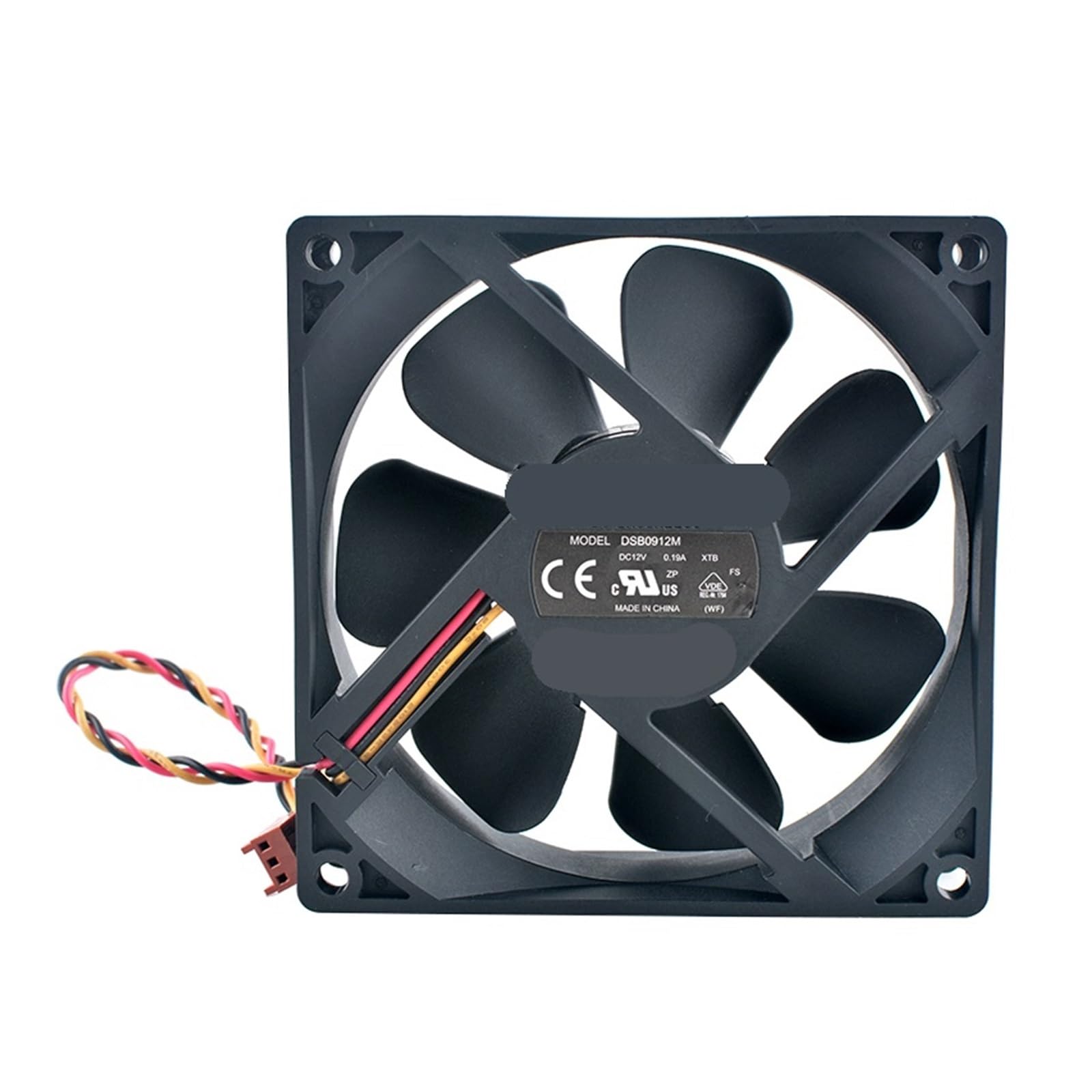 JJKKOZVQF DSB0912M 9.2cm 92mm fan 92x92x25mm DC12V 0.19A 3pin Quiet cooling fan