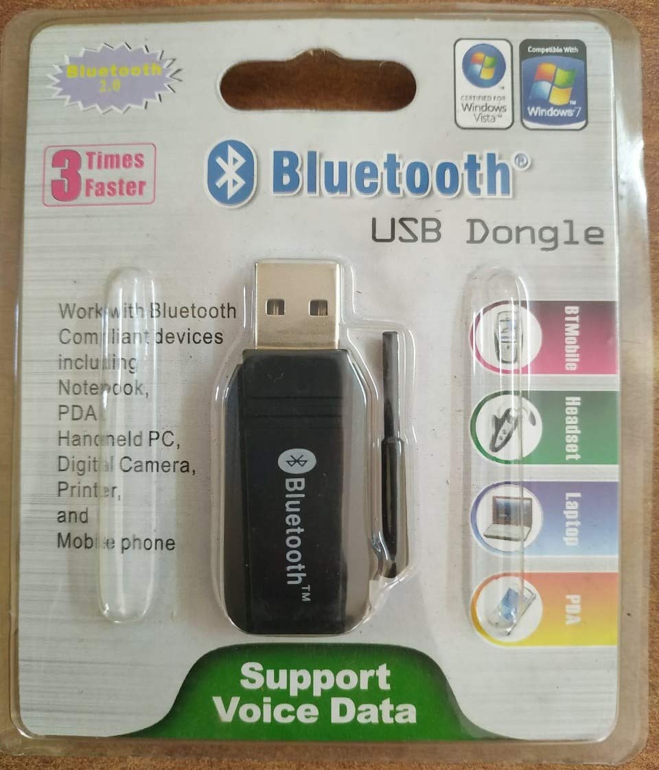 Black USB Bluetooth Dongle Wireless Adapter with Antenna for Windows 7 Amazon.in Computers