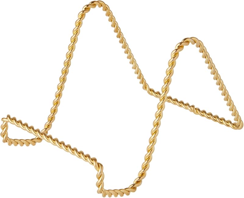 Bard's Twisted Gold-toned Wire Easel Stand, 3" H x 3" W x 4.5" D