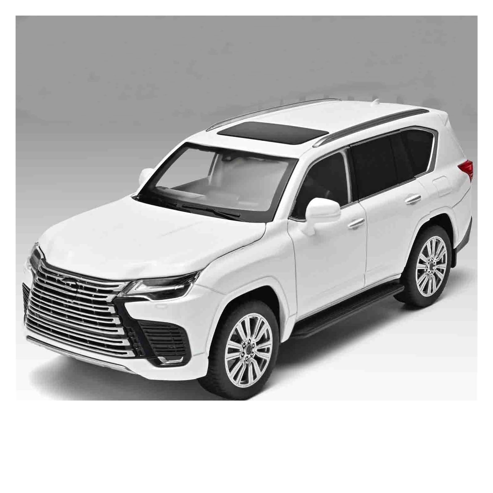 Btwodian White Scale Model Car For Lexus Lx600 J300 Diecast Model Car