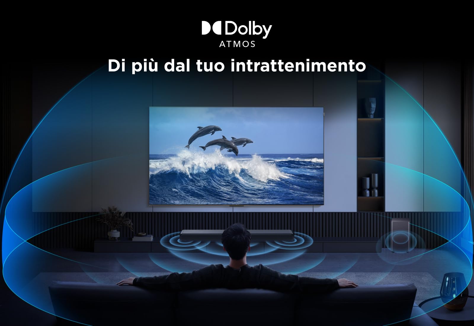 TCL S55HE Soundbar 2.1 220W Dolby Atmos DTS Virtual:X wireless subwoofer Bluetooth 5.3 HDMI eARC