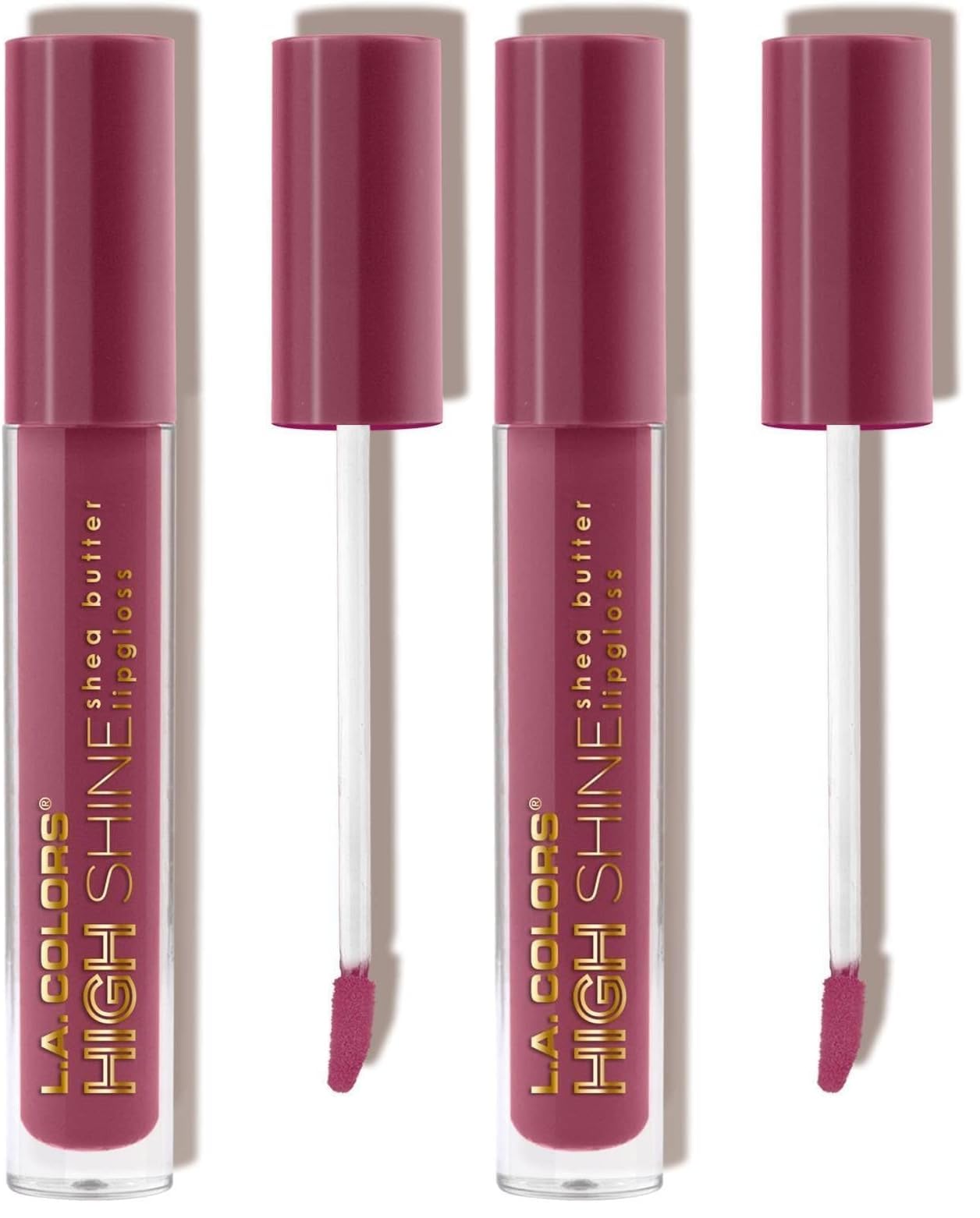 L.A. COLORS High Shine Lipgloss, Bohemian CLG943 (Pack of 2)